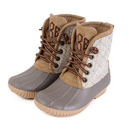 youth monogrammed duck boots