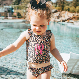 Marleylilly Kids  Personalized Ruffle Bathing Suit
