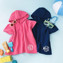 Monogrammed Toddler Hooded Towel Poncho