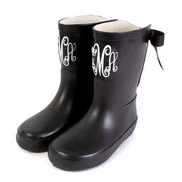 Monogrammed Kids Rain Boots