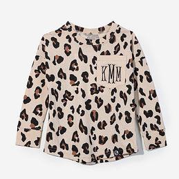 Monogrammed Kids Long Sleeve Shirt