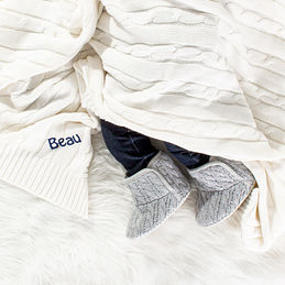 Personalized Baby Girl Blanket With Name - Custom Floral Design, 50x60 Inches, Super Soft Polyester