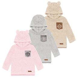 youth monogrammed sherpa pullover