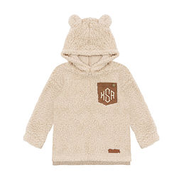 monogrammed sherpa hoodie