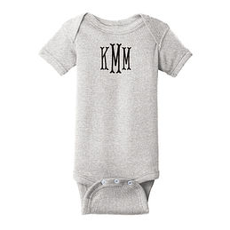 monogram onesie boy