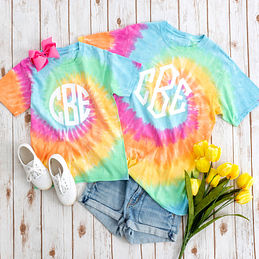 Personalized Kids Tie Dye Shirt Marleylilly Kids