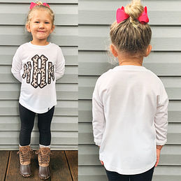 Marleylilly Kids  Personalized Youth Long Sleeve Tee