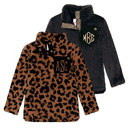 Youth monogrammed sherpa clearance pullover