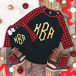 Personalized Monogram RainbowToddlers 3/4 Raglan - Custom Toddler