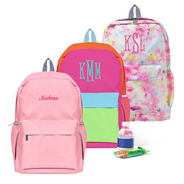 Kids Monogrammed School Backpacks