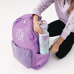 Monogrammed Kids Basic Backpack