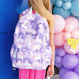 Monogrammed Kids Basic Backpack Monogrammed Kids Basic Backpack