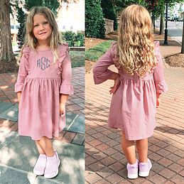 Marleylilly Kids  Personalized Ruffle Dress