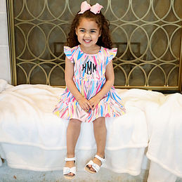 Marleylilly Kids  Personalized Ruffle Dress