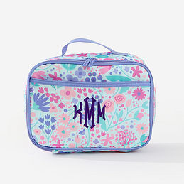 Personalized Lunch Box in Lavender Blooms
