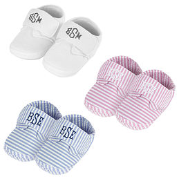Monogrammed Baby Shoes