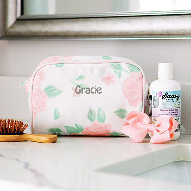 Monogrammed Kids Canvas Toiletry Bag