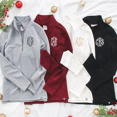 Monogrammed Pullover Sweatshirt