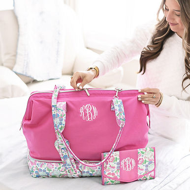 Monogrammed Canvas Weekender