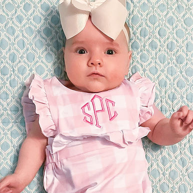 Monogrammed Soft Jersey Bubble