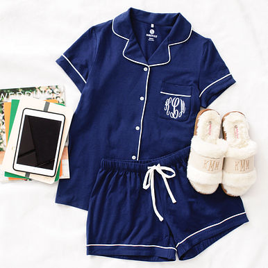 Monogrammed Classic Sleep Set