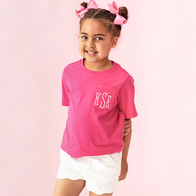Monogrammed Short Sleeve Shirt