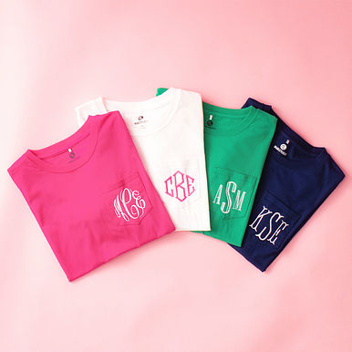 Monogrammed Short Sleeve Shirt