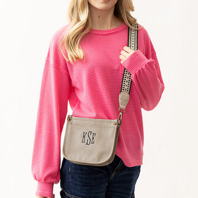Monogrammed Kids Saddlebag
