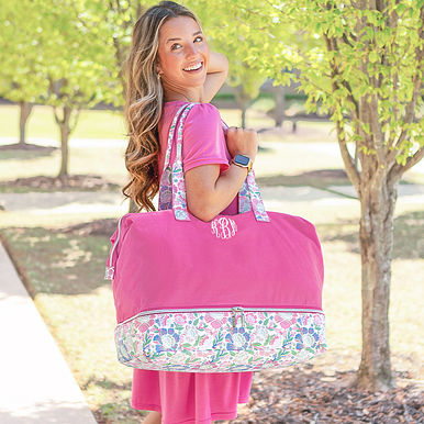 Monogrammed Canvas Weekender