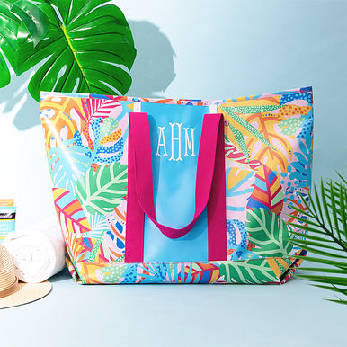 Monogrammed Waterproof Pool Tote