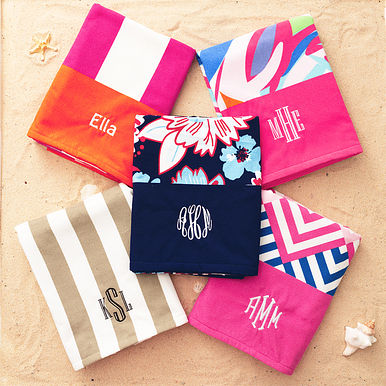 Monogrammed Beach Towel