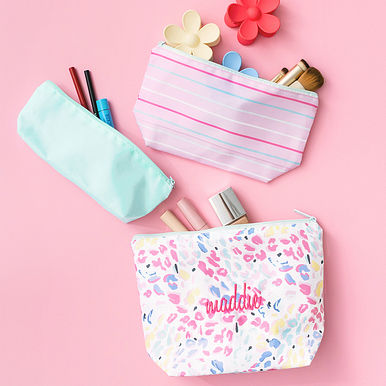 NEW Wild Confetti Packable Cosmetic Bags