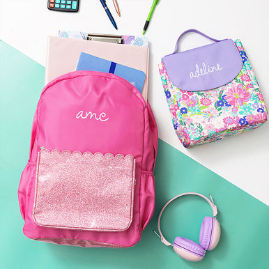 Monogrammed Kids Basic Backpack