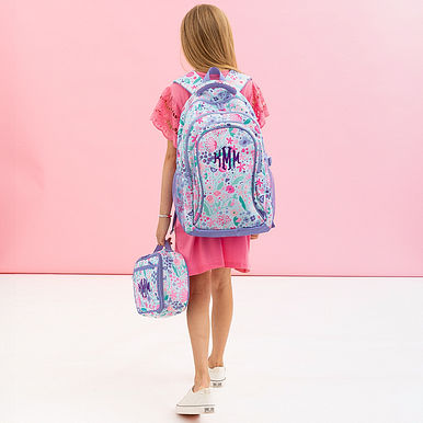 Lavender Blooms Backpack and Lunch Box