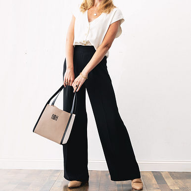 Monogrammed Shoulder Tote