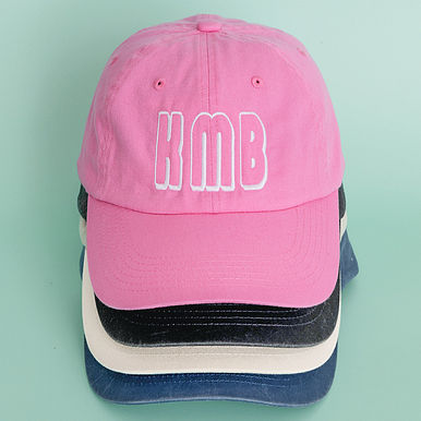 ‹› Monogrammed Vintage Wash Baseball Hat