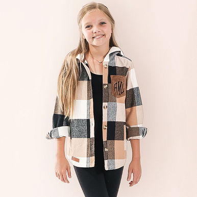 Monogrammed Kids Shacket