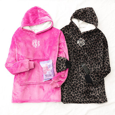 Monogrammed Blanket Hoodie