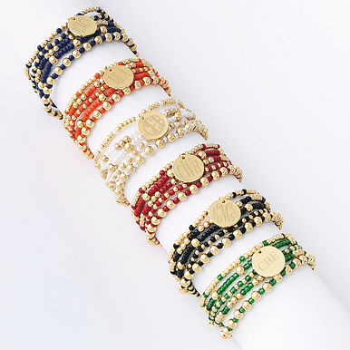 Monogrammed Gameday Bracelet Stack