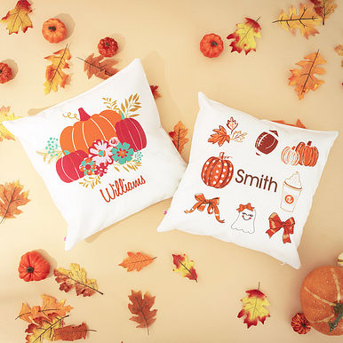Personalized Fall Pillow Sham