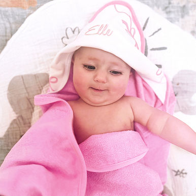 Monogrammed Baby Hooded Bath Towel