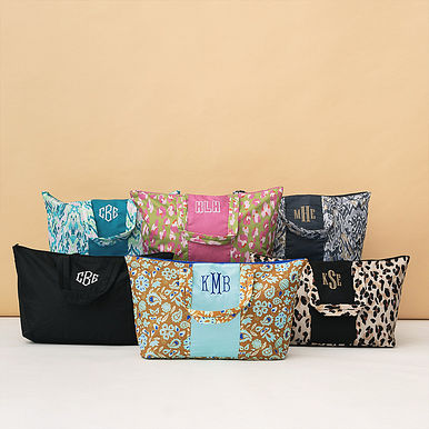 Monogrammed Packable Weekend Duffel Bag