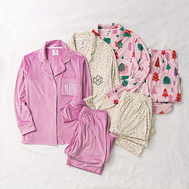 Monogrammed Softspun Pajama Set