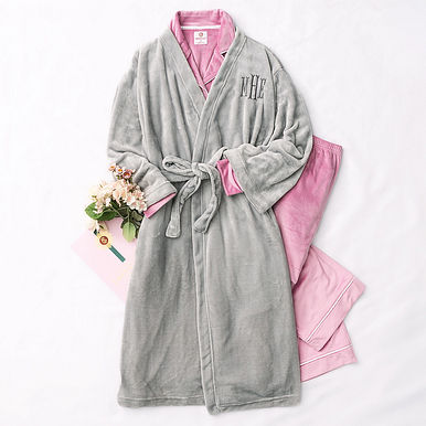 Monogrammed Full Length Plush Robe Monogrammed Full Length Plush Robe