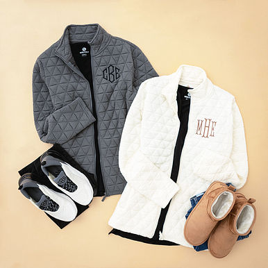 Monogrammed Quilted Jacket Monogrammed Quilted Jacket