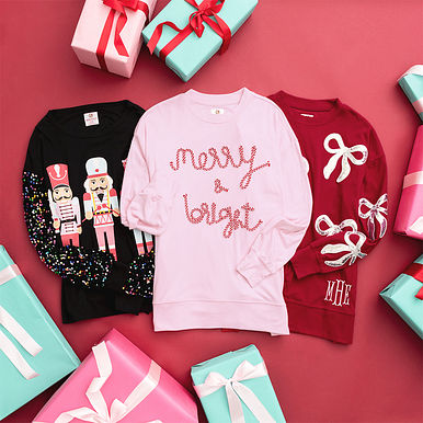 Christmas Sweatshirt Trio Christmas Sweatshirt Trio