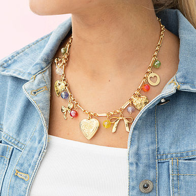 Beaded Charm Necklace Beaded Charm Necklace