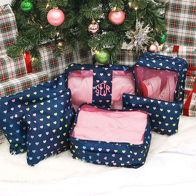 Monogrammed Youth Packing Bag Set Monogrammed Youth Packing Bag Set