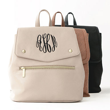 Monogrammed Backpack Purse Monogrammed Backpack Purse
