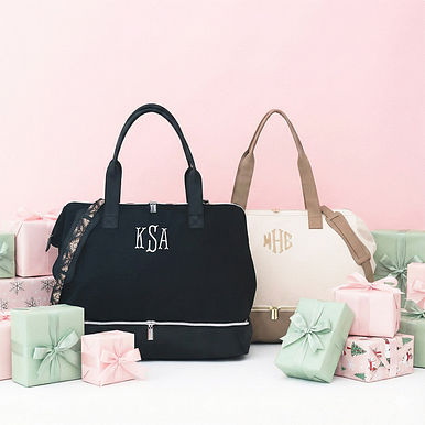 Monogrammed Canvas Weekender Monogrammed Canvas Weekender